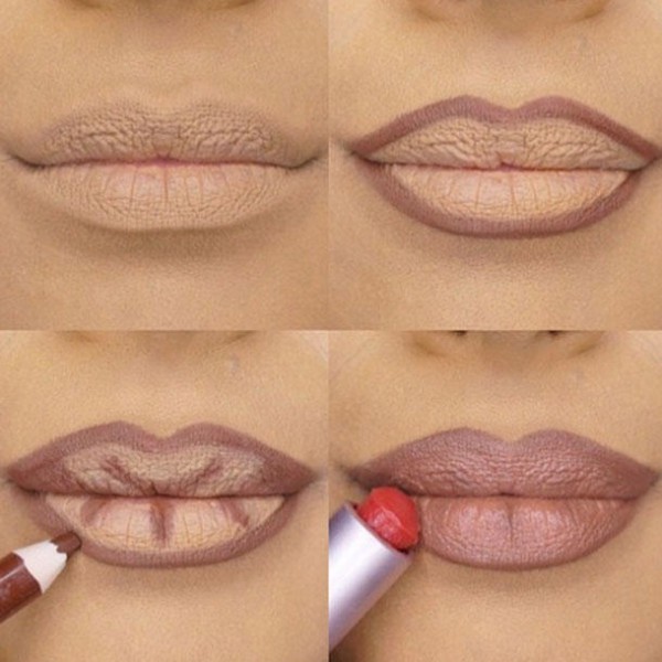 Kylie-Jenner-Lippenstift-Lippenkonturenstift-auftragen